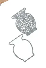 Elizabeth Craft Designs Delicate Fancy Vase - Dies