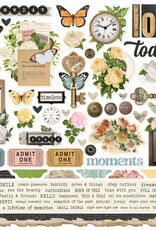 Simple Stories Simple Vintage Junk Drawer - 12x12 Cardstock Stickers