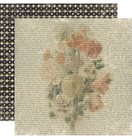 Simple Stories Simple Vintage Junk Drawer - Notes And Things - 12x12 Pattern Paper