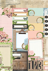 Simple Stories Simple Vintage Junk Drawer - Journal Elements - 12x12 Pattern Paper