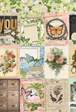 Simple Stories Simple Vintage Junk Drawer - 3x4 Elements - 12x12 Pattern Paper