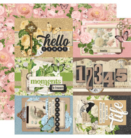 Simple Stories Simple Vintage Junk Drawer - 4x6 Elements - 12x12 Pattern Paper
