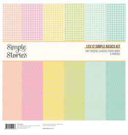 Simple Stories Say Cheese Classic Pooh Baby - 12x12 Solids
