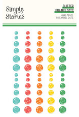 Simple Stories Game Night - Glitter Enamel Dots