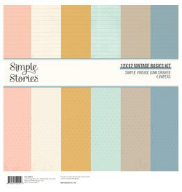 Simple Stories Simple Vintage Junk Drawer - 12x12 Solids