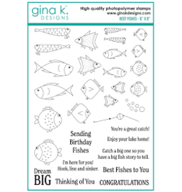Gina K. Designs Best Fishes Stamp*