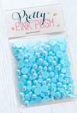 Pretty Pink Posh Pearls - Blue Sky