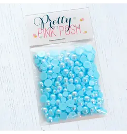 Pretty Pink Posh Pearls - Blue Sky