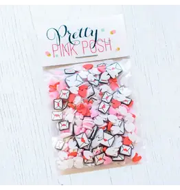 Pretty Pink Posh Love Letters - Clay Confetti