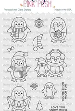 Pretty Pink Posh Penguin Friends - Stamp & Die