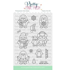Pretty Pink Posh Penguin Friends - Stamp & Die
