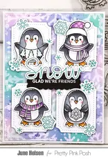 Pretty Pink Posh Penguin Friends - Stamp & Die
