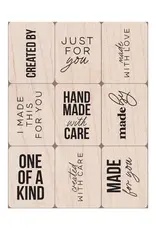 Hero Arts Handmade Mini Tub Woodblock - Stamps and Ink Pad