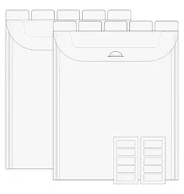 The Organized Option TOO - Flip Flap Pocket - 8.5x11 -10 pack