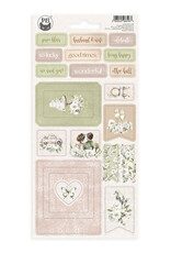 P13 Love and Lace - Chipboard Sticker Sheet  01