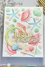 Waffle Flower Seashell Coloring - Stencils