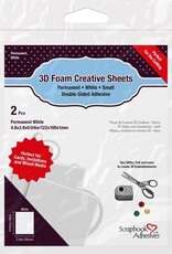 Scrapbook Adhesives 3D Foam Creative Sheets - Small White