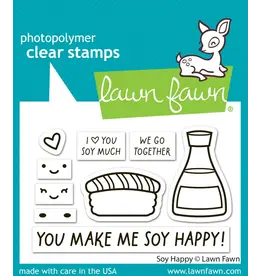 Lawn Fawn Soy Happy - Stamp & Lawn Cuts