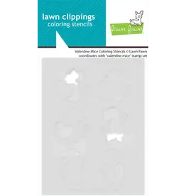Lawn Fawn Valentine Mice - Coloring Stencils