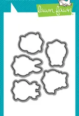 Lawn Fawn Critter Conversation Hearts - Stamps and Lawn Cuts