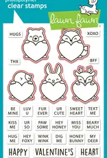 Lawn Fawn Critter Conversation Hearts - Stamps and Lawn Cuts