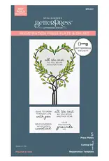 Spellbinders Betterpress Society - Flourish & Vines - December 2025- Press Plates, Die, Registration and Stencil