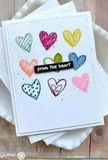 Waffle Flower Inside Accents Heart - Stamps