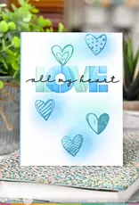Waffle Flower Inside Accents Heart - Stamps