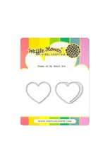 Waffle Flower Shape Of My Heart - Stamps and  Die