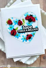 Waffle Flower Love You More Sentiments - Combo