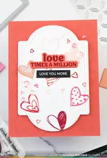 Waffle Flower Love You More Sentiments - Combo