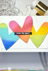 Waffle Flower Double Stitched Heart - Dies