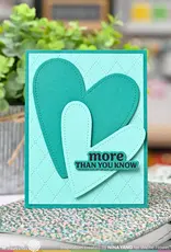 Waffle Flower Double Stitched Heart - Dies