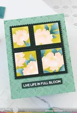 Waffle Flower Dashed Lattice Dots - Stencil