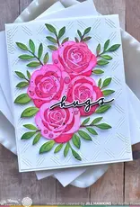 Waffle Flower Rose Bouquet - Stencils