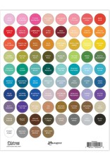 Tim Holtz - Ranger Distress Large Round Label Sheet (White Lettering)