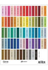 Tim Holtz - Ranger Distress Ink Pad Label Sheet (Black Lettering)