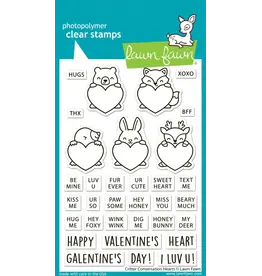 Lawn Fawn Critter Conversation Hearts - Stamps