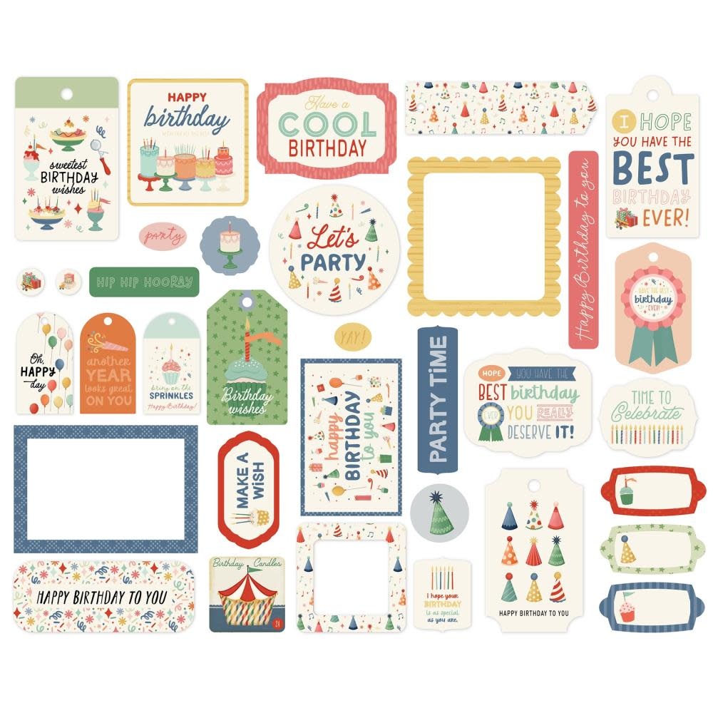 Carta Bella They Say It's Your Birthday - Frames & Tags