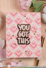 Waffle Flower Happy Cheverons - Stencil