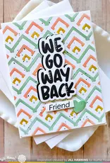 Waffle Flower Happy Cheverons - Stencil