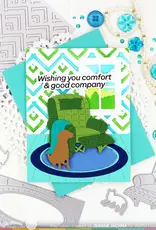 Waffle Flower Happy Cheverons - Stencil