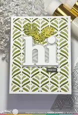 Waffle Flower Happy Leaves - Panel Die