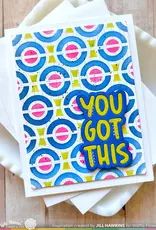 Waffle Flower Happy Circles - Stencil