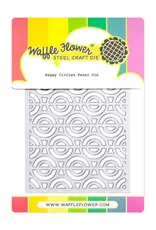 Waffle Flower Happy Circles - Panel Die