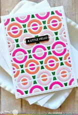 Waffle Flower Happy Circles - Panel Die