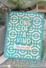 Waffle Flower Happy Circles - Panel Die