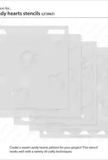 Lawn Fawn Candy Hearts - Stencils