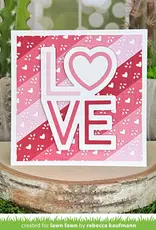 Lawn Fawn Quilted Heart  Border - Lawn Cut