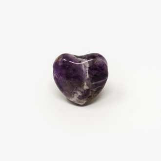 Amethyst Drilled Heart Pendant